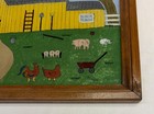 Framed Pat Lausch Reverse Painting Folk Art of Barn with Silo and Apple Tree — photo 7
