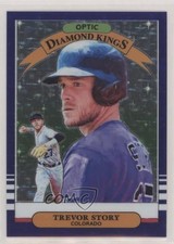 2019 Panini Donruss Optic Diamond Kings Purple Stars Prizm /125 Trevor Story 3b3