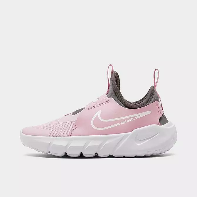 NIB Little Kid's Nike Flex Runner Pink Foam/White-Flat Pewter DJ6040 600