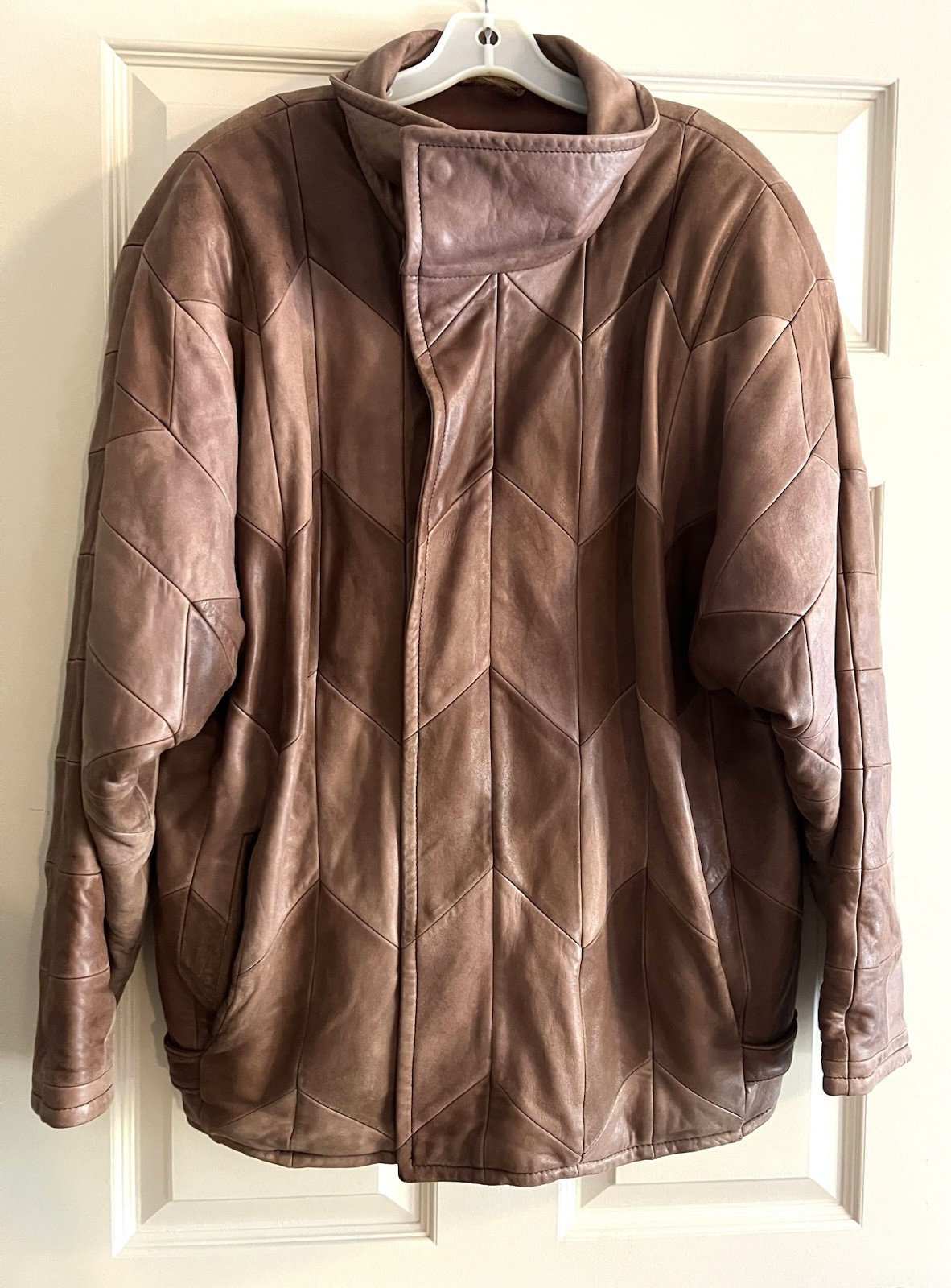 VTG CEDRICS Patchwork Jacket Genuine Leather Men’… - image 3