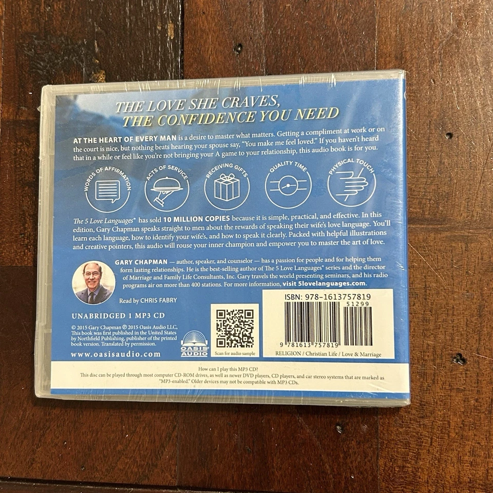 The 5 Love Languages for Men: Tools for Making Relationships MP3 CD Gary Chapman - Image 2 of 2