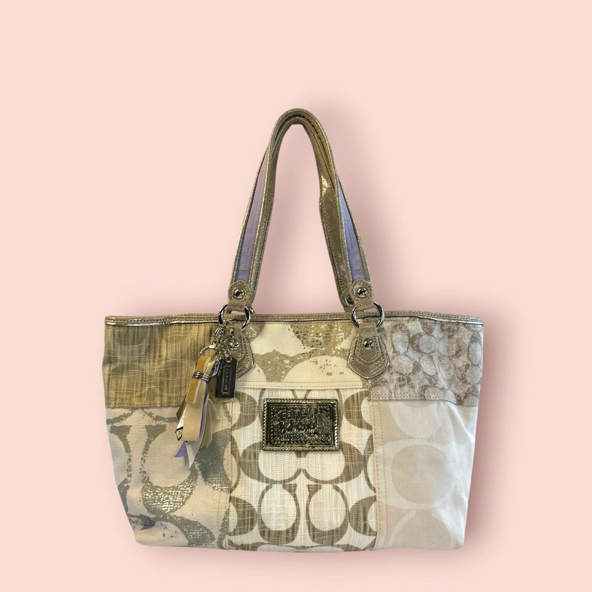 Coach Poppy Denim Exterior Tote Bags & Handbags for Women for sale