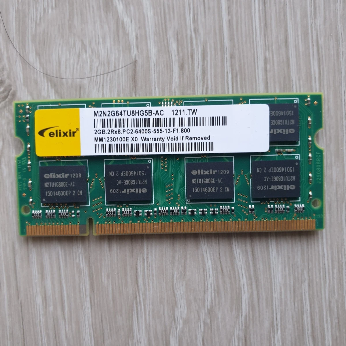 Elixir DDR3 SDRAM 2 GB Capacity per Module Memory (RAM) for sale