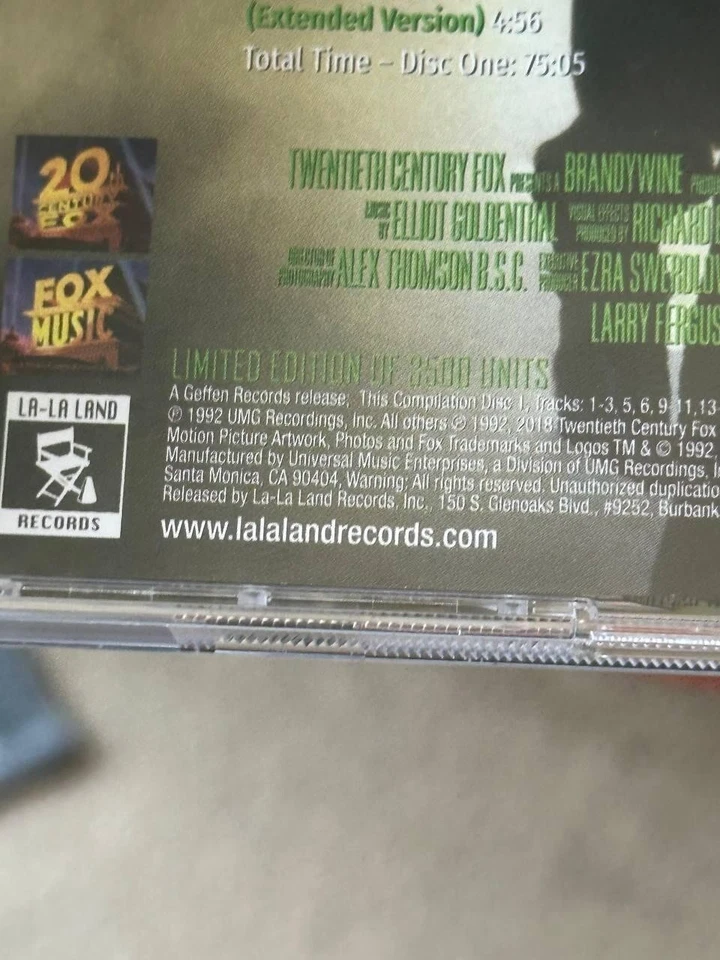 ALIEN 3 EXPANDED Elliot Goldenthal - Film Soundtrack 2 CD SCORE LA LA LAND OOP💎 - Image 4 of 4