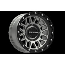 Raceline Podium Beadlock 4/156 14x7 5+2 (+10mm) - Black/Gray A93SG-47056+10