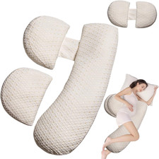 Pregnancy Pillow - Full Body Maternity Support for Back  HIPS, Soft Sleeping Pi