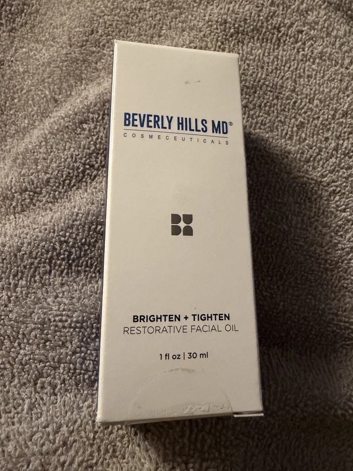 Beverly Hills MD ACEITE FACIAL RESTAURADOR ILUMINADOR Y APRIETA 1 Fl Oz (sellado) Foto 2 de 4