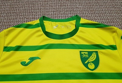 Joma Norwich City FC 2023-24 Lotus Football Soccer Jersey Shirt sz