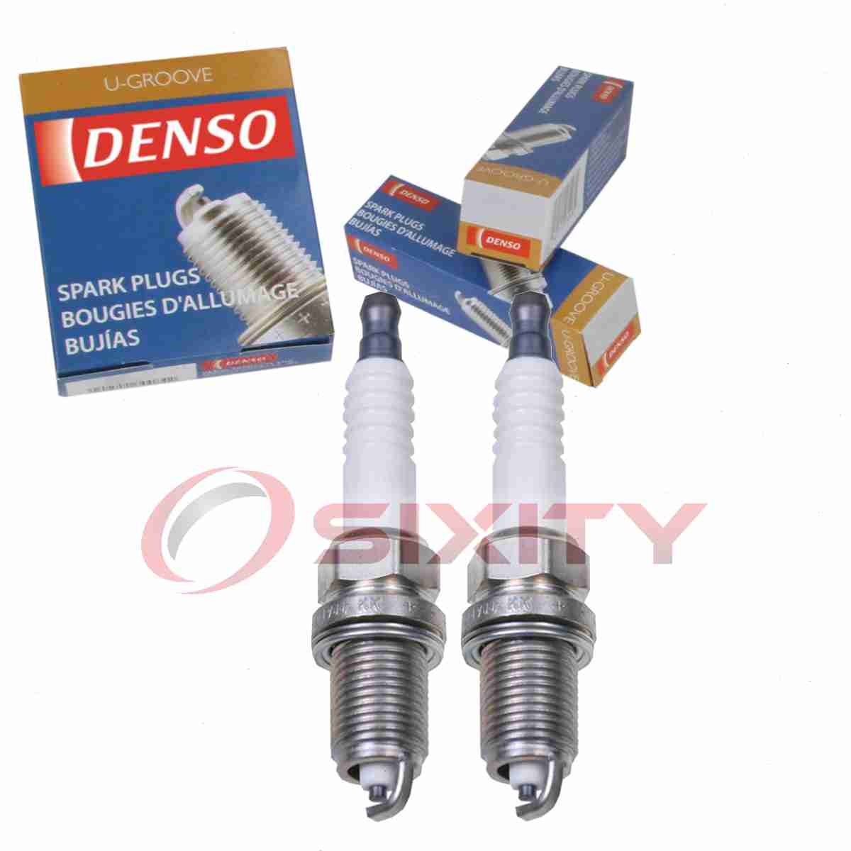 2 pc DENSO 3006 Standard U-Groove Spark Plugs for Q16R-U11 90919-01129 kw