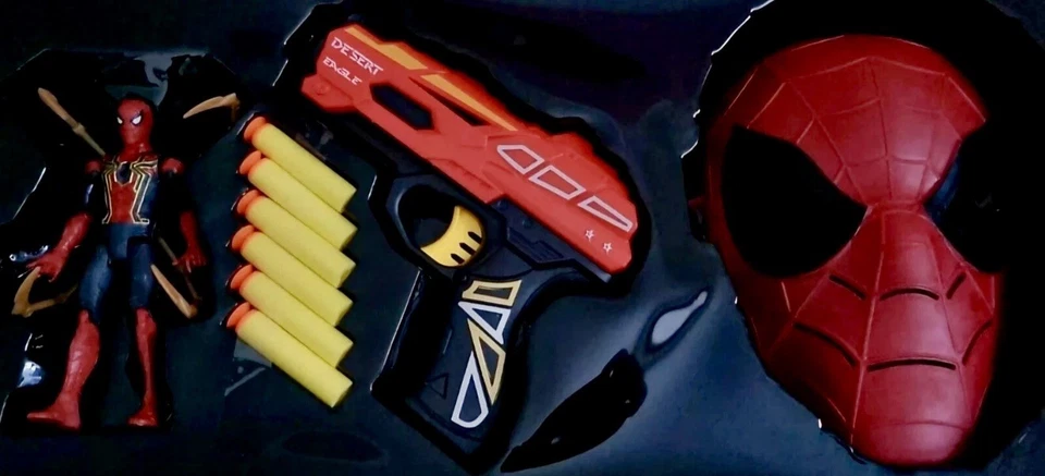 Juego de juguetes Spider-Man Ultimate Hero - Pistola de dardos de espuma, máscara y figura de acción - Edades 3+ - Imagen 4 de 4