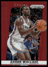 2024-25 Panini Prizm Deca #91 Cason Wallace Red #/199 Oklahoma City Thunder