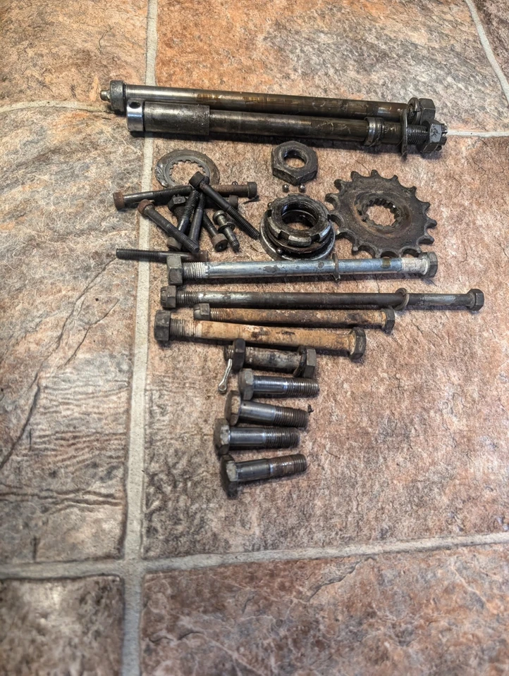 Yamaha RT1 360 Enduro Tornillo Eje Motor Montaje Pernos Piñón Lote Foto 3 de 4