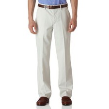 New Chaps By Ralph Lauren Mens Stain-Resistant Flat-Front Pants W48xL34 MSRP $71