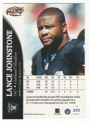 1999 Pacific Football Set Break - Cards #226-450 Pt.2 - 第 113/373 張圖片