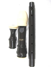 Vintage Aulos No. 209 Alto Recorder with Original Leatherette Case #24