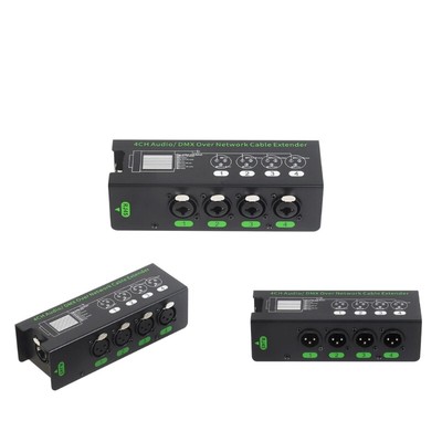 4Way Sound Extender to Ethernet Cable Converters 20Hz to 20KHz