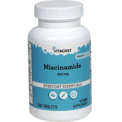 Vitacost Niacinamide 250mg 100 Tab BB 10/2026
