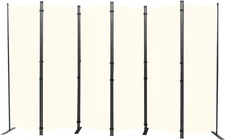 Room Divider 6FT Portable Room Dividers and Folding Privacy Screens, 132'' W Fab