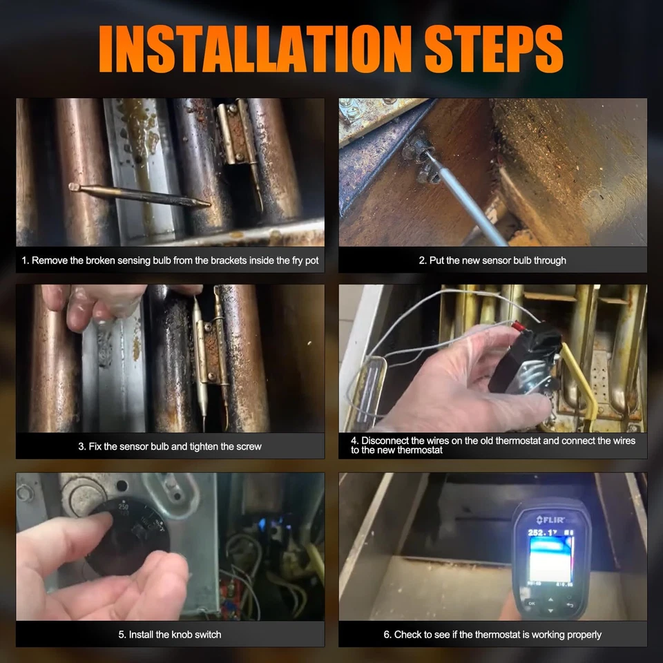 Fryer Thermostat Pitco 60125401, Imperial 1175, American Range 11113, RX-1-36 - Image 4 of 4