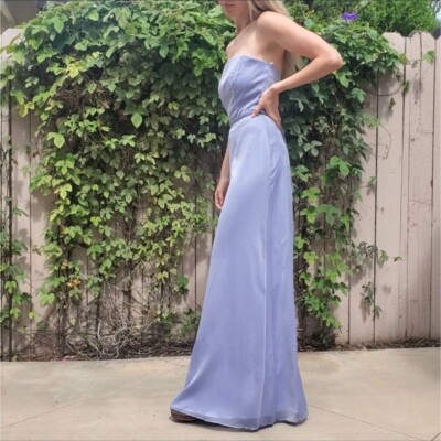 fcuk blue dress Amora Strapless Structured Maxi Dress | Blue main image 0