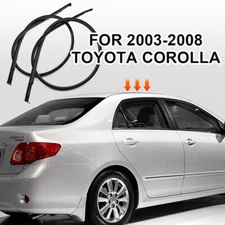 2x Roof Drip Molding Trim Rubber Seal Strip For Toyota Corolla 2003-2008 Replace
