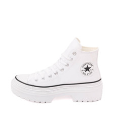NEW Womens Converse Chuck Taylor All Star Hi Lugged Heel Sneaker White Black