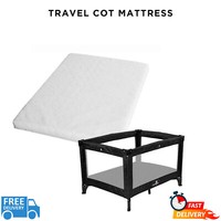 Travel Cot Mattress Quilted Extra Breathable Travel Cot Matress Free P&P 