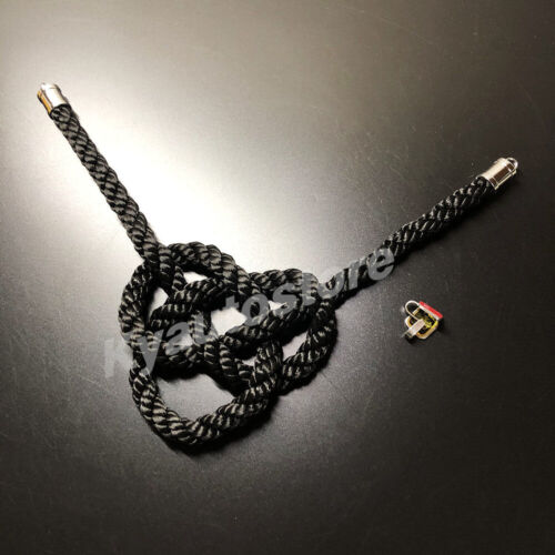1Pcs Car Rearview Mirror Charms Good Lucky Black JP Kin Tsuna Rope Vip Gift - Picture 2 of 12