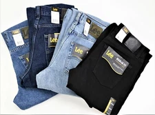 LEE Jeans Regular Fit Men's Sizes Four Colors FREE INTERNATIONAL SHIPPING New