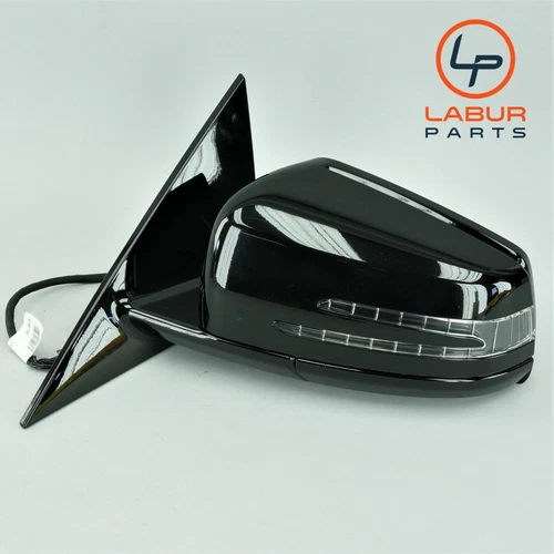 W207 11-17 Mercedes E Class Coupe Front Left Door Side View Mirror Black C1333