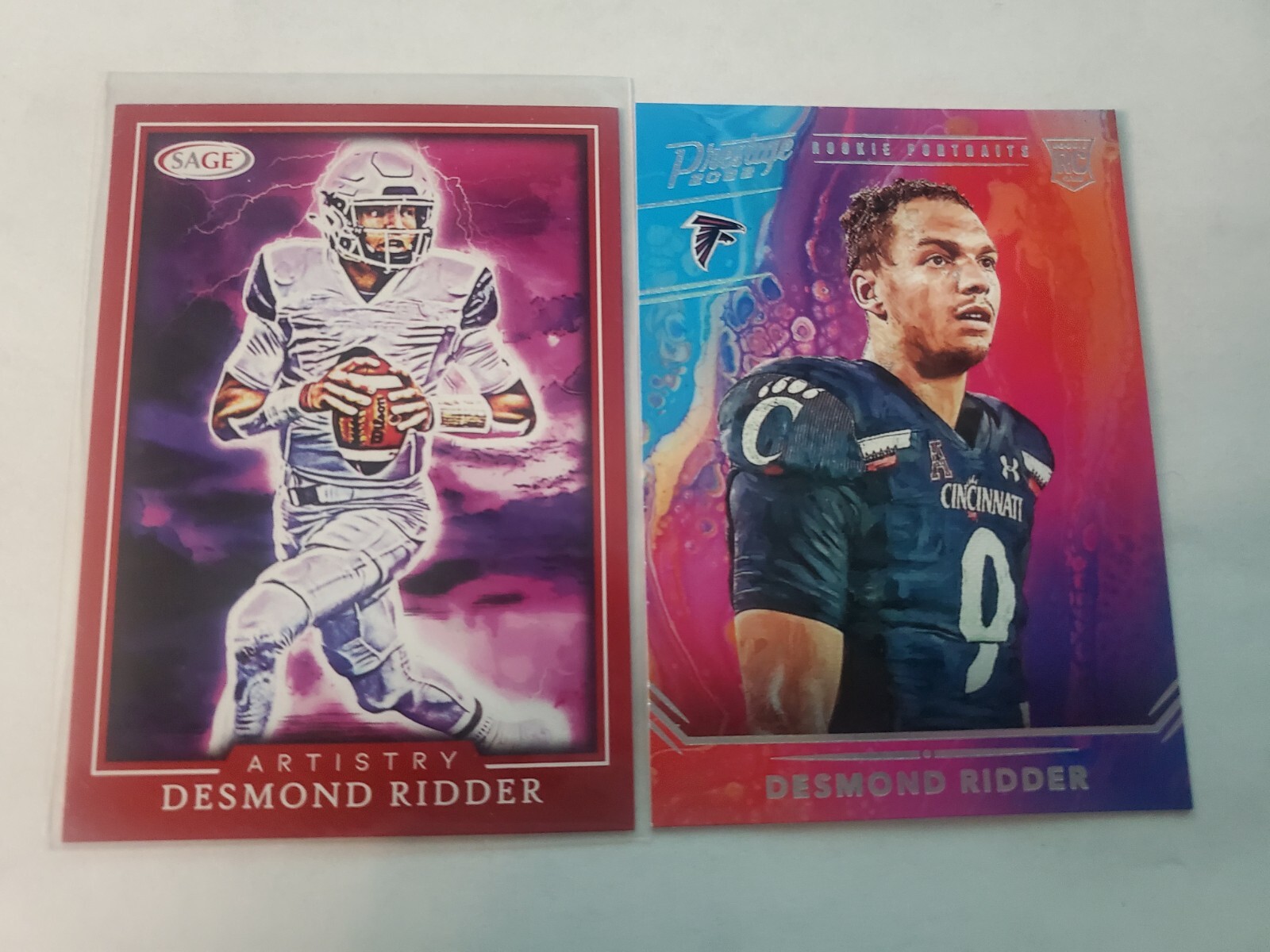 Desmond Ridder Rookie Portraits 2022 Prestige Football SSP Case Hit