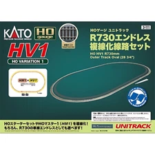 KATO 3-111 HO Scale HV1 R730mm Outer Track Oval (28 3/4") Unitrack Rail Set