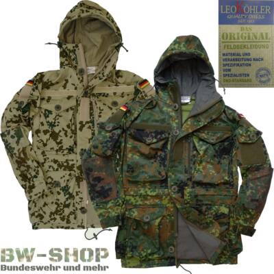 ORIGINAL BUNDESWEHR EINSATZJACKE LEO KÖHLER KSK SMOCK BW PARKA FLECKTARN / TROPE