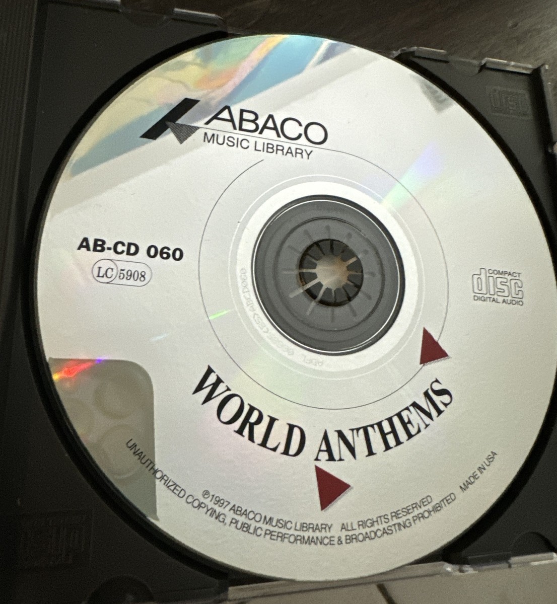 WORLD ANTHEMS -ABACO MUSIC LIBRARY CD SOUND LIBRARY-AB-CD 060.L