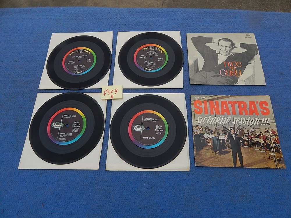 7 inch jukebox 33 rpm single: FRANK SINATRA - 4 different (8 songs)