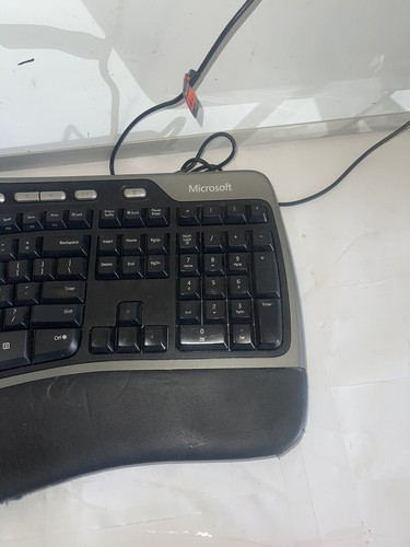 Microsoft Natural Ergonomic Keyboard 4000 v1.0 Tested Letters Faded Has Wear Pic - Picture 5 of 10