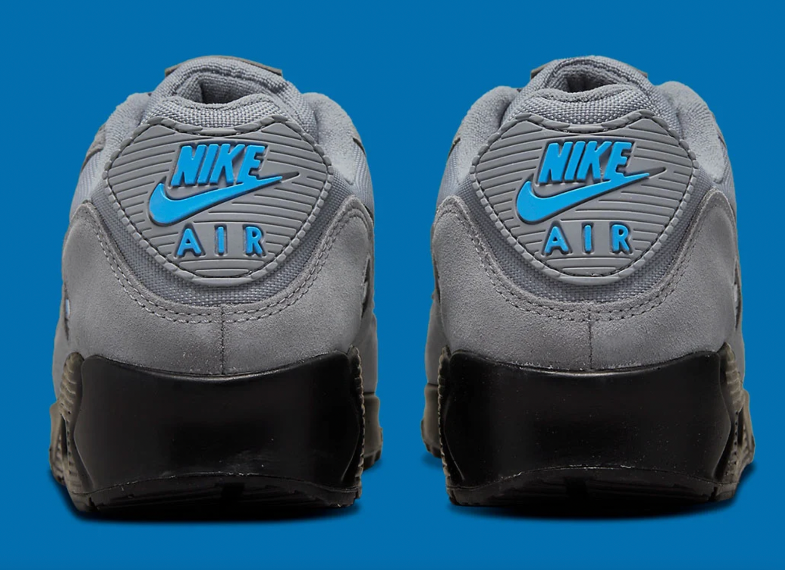 grey and blue nike air max 90