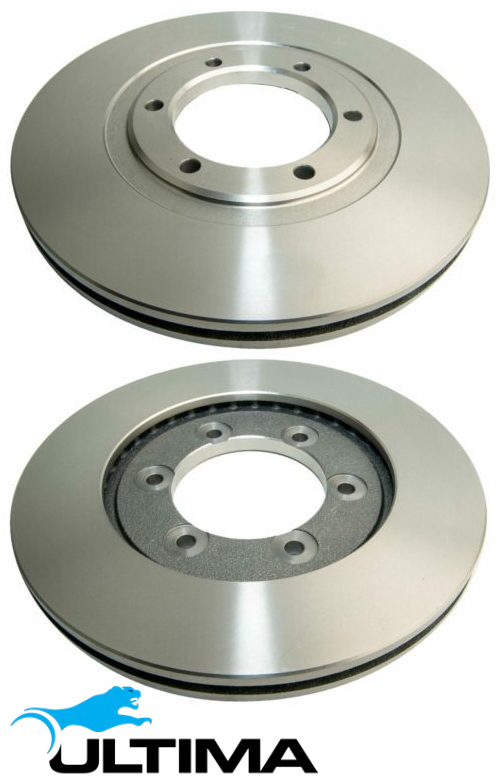 ULTIMA FRONT VENTED DISC BRAKE ROTORS FOR FORD COURIER PC 4G54 2.6L I4 OD 272MM