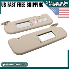 For 2011 2012-2016 Hyundai Elantra Beige Car Sun Visor Right Left Side Pair