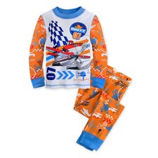 Disney Planes 2 PC Long Sleeve Tight Fit Cotton Pajama Set Boy Size 6