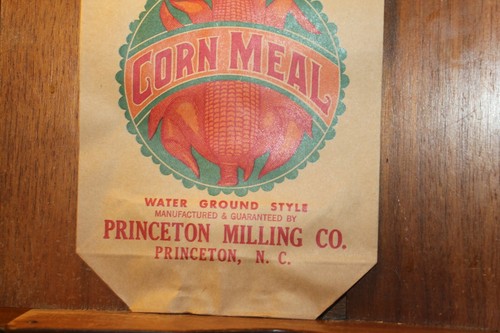Vintage Princeton Milling Quality Queen Corn Meal Bag  EMPTY 2 LB North Carolina - Picture 4 of 5