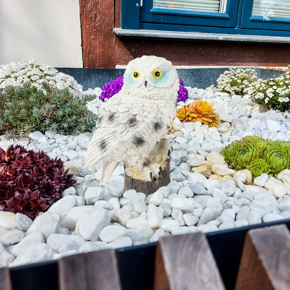 Resin Owl Garden Statue Hawk eBay