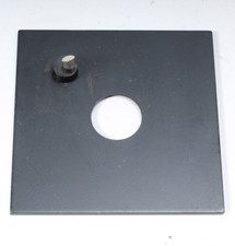 4" ENLARGER LENS BOARD WITH 1" LENS MOUNT HOLE VERY CLEAN