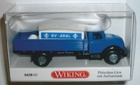 Wiking 043803 Magirus Sirius 2-Achs Pritschen-Lkw Mit Aufsatztank 1957-1967 Aral