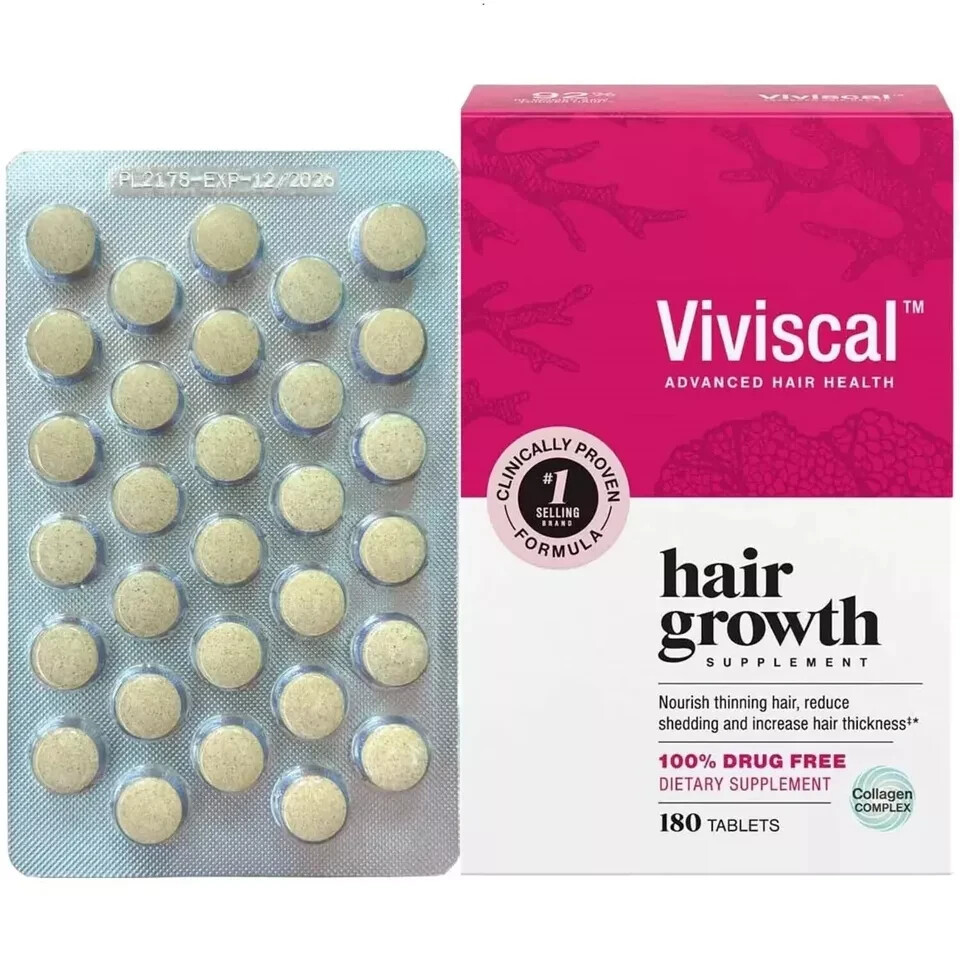 Viviscal Womens Hair Growth Dietary Supplement with Collagen Complex 180 Tablets