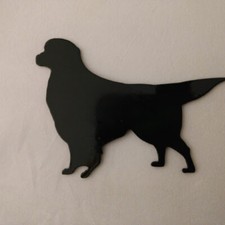 Golden Retriever Refrigerator magnet black silhouette Made in the USA