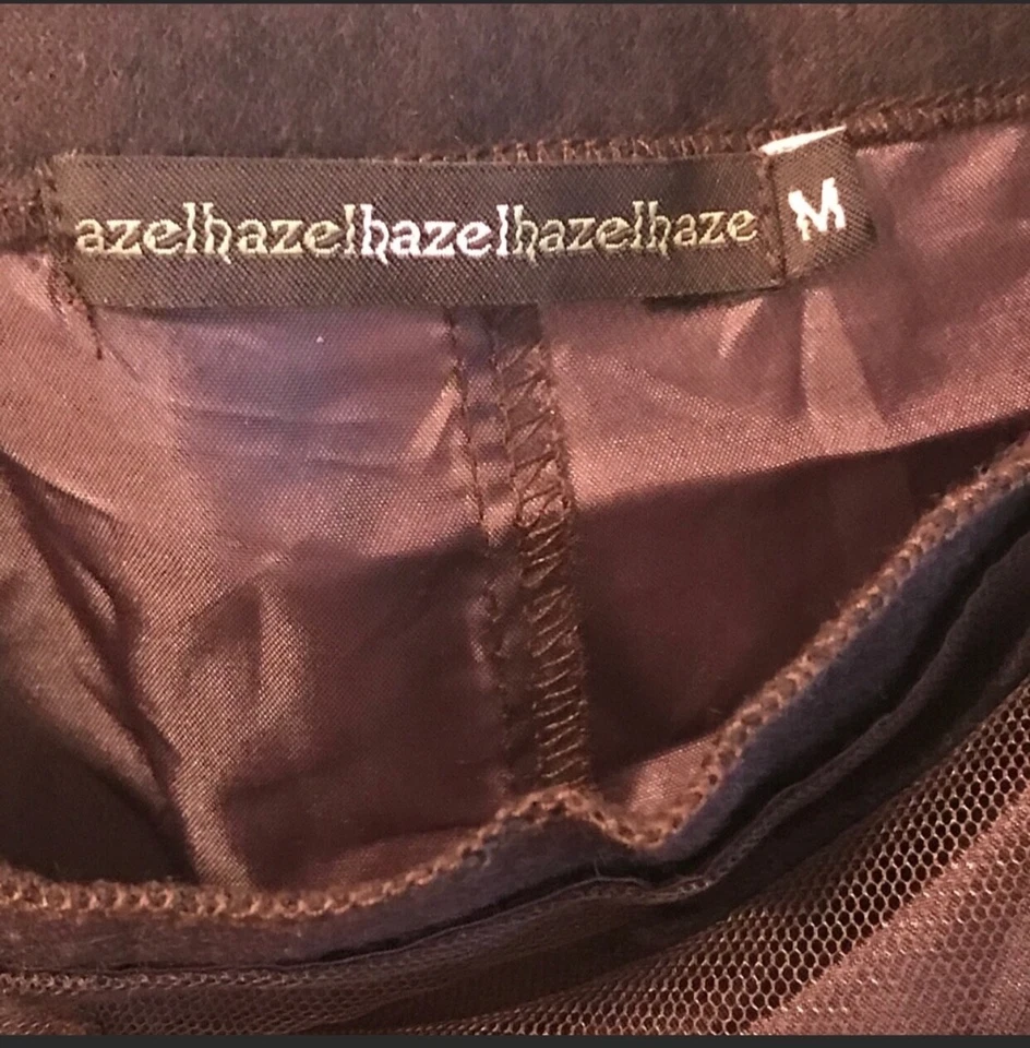 Falda Anthropologie Lolita marrón apliques florales talla M, Usada en Excelente Condición  Foto 3 de 4