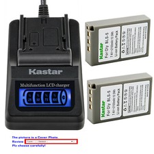 Kastar Battery LCD Quick Charger for Olympus BLS-5 Olympus E-PL1s EPL1S Camera