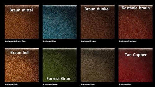 Chesterfield Set 3-2-1 Rinder Leder Garnitur Aniline Echtleder Chestnut Vintage - Bild 19 von 20