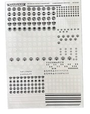 WarHammer 40K Mechanicum Constructs Transfer Sheet Horus Heresy Mechanicus